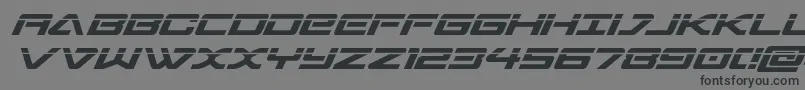 sabresharklaser-Schriftart – Schwarze Schriften auf grauem Hintergrund