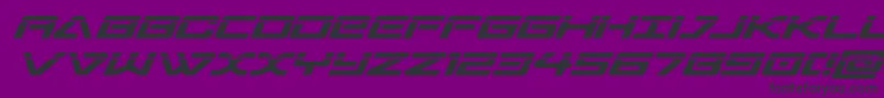 sabresharklaser Font – Black Fonts on Purple Background