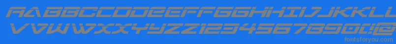 Czcionka sabresharklaser – szare czcionki na niebieskim tle