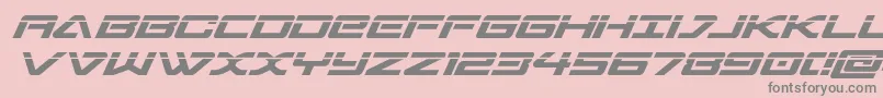 sabresharklaser-Schriftart – Graue Schriften auf rosa Hintergrund