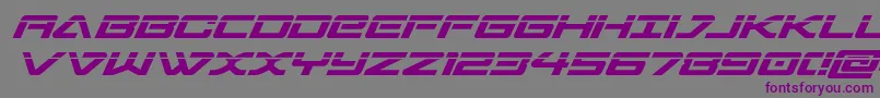 sabresharklaser Font – Purple Fonts on Gray Background