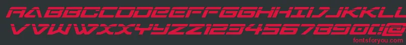 sabresharklaser Font – Red Fonts on Black Background