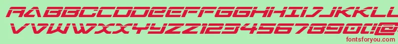 sabresharklaser Font – Red Fonts on Green Background