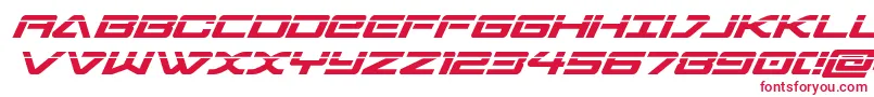 sabresharklaser Font – Red Fonts on White Background