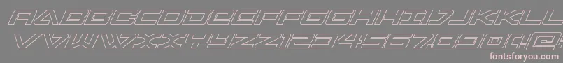 sabresharkout Font – Pink Fonts on Gray Background