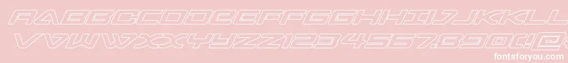 sabresharkout Font – White Fonts on Pink Background