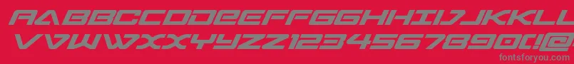 sabresharksemibold Font – Gray Fonts on Red Background