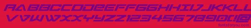 sabresharksemibold Font – Purple Fonts on Red Background