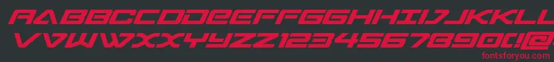 sabresharksemibold Font – Red Fonts on Black Background