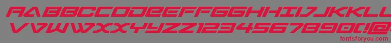 sabresharksemibold Font – Red Fonts on Gray Background
