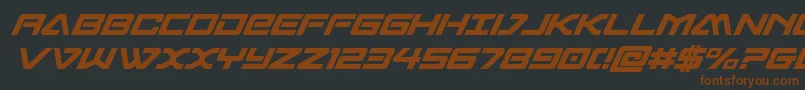 sabresharksemiboldcond-fontti – ruskeat fontit mustalla taustalla
