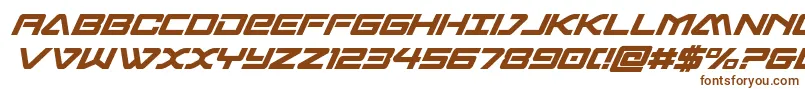 sabresharksemiboldcond-fontti – ruskeat fontit valkoisella taustalla