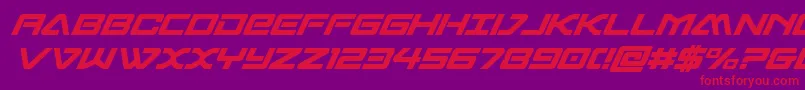 Шрифт sabresharksemiboldcond – красные шрифты на фиолетовом фоне