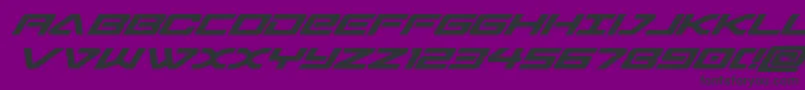 sabresharksemiboldital Font – Black Fonts on Purple Background