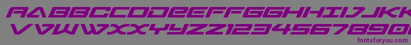 sabresharksemiboldsemiexpand-fontti – violetit fontit harmaalla taustalla