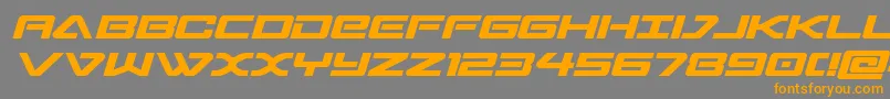 More about sabresharksemiboldsemistraight Font sabresharksemiboldsemistraight Font – Orange Fonts on Gray Background