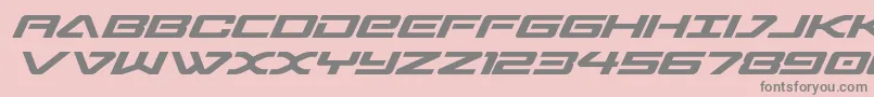 sabresharksemiexpand Font – Gray Fonts on Pink Background