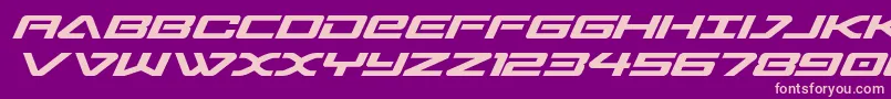 sabresharksemiexpand Font – Pink Fonts on Purple Background