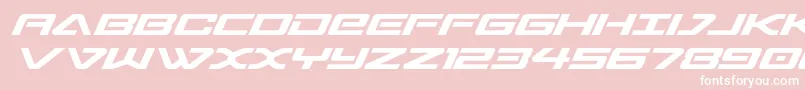 sabresharksemiexpand Font – White Fonts on Pink Background