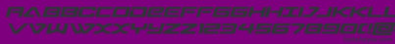 sabresharksemistraight Font – Black Fonts on Purple Background