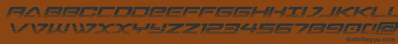 sabresharktwo Font – Black Fonts on Brown Background