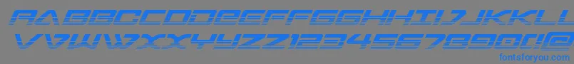 sabresharktwo Font – Blue Fonts on Gray Background