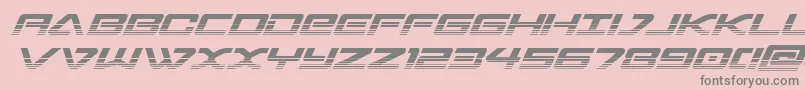 sabresharktwo-Schriftart – Graue Schriften auf rosa Hintergrund