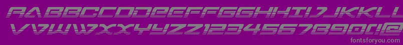 sabresharktwo Font – Gray Fonts on Purple Background