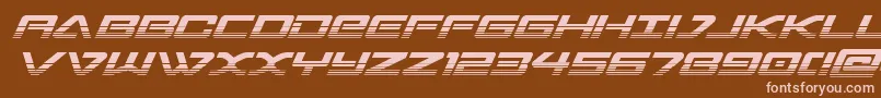 sabresharktwo Font – Pink Fonts on Brown Background
