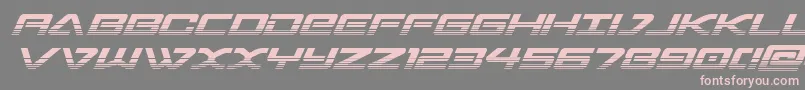 sabresharktwo Font – Pink Fonts on Gray Background