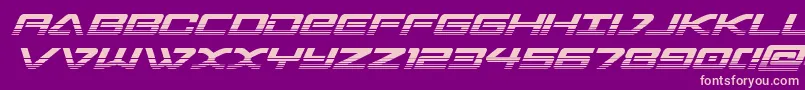 sabresharktwo Font – Pink Fonts on Purple Background