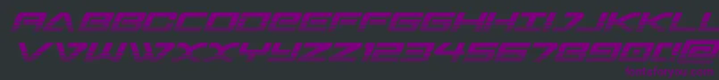 sabresharktwo Font – Purple Fonts on Black Background