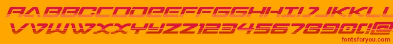 Шрифт sabresharktwo – красные шрифты на оранжевом фоне