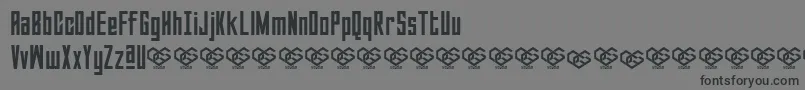 フォントSabuga Regular – 黒い文字の灰色の背景