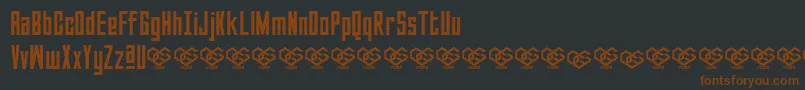 Sabuga Regular Font – Brown Fonts on Black Background