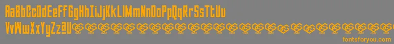 Sabuga Regular Font – Orange Fonts on Gray Background