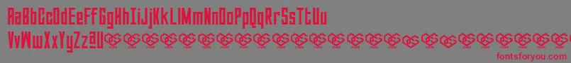 Шрифт Sabuga Regular – красные шрифты на сером фоне