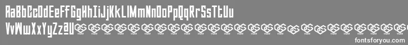 Sabuga Regular Font – White Fonts on Gray Background