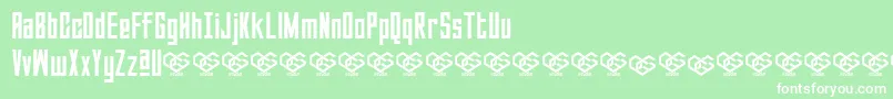 Sabuga Regular Font – White Fonts on Green Background