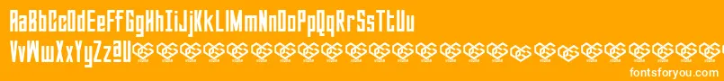 Sabuga Regular Font – White Fonts on Orange Background