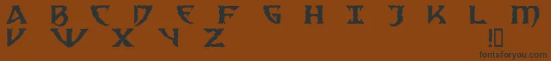 sad      Font – Black Fonts on Brown Background