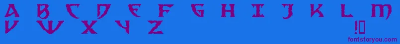 Шрифт sad      – фиолетовые шрифты на синем фоне