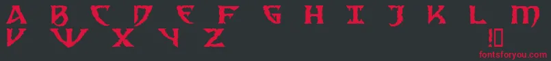 sad      Font – Red Fonts on Black Background