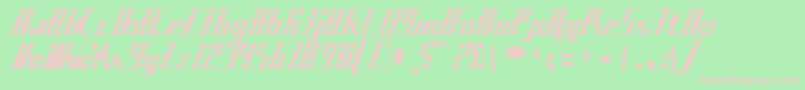 sad films Font – Pink Fonts on Green Background