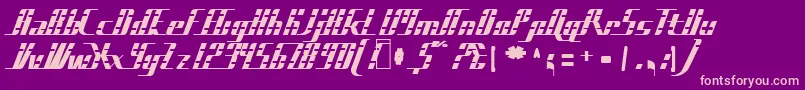 sad films Font – Pink Fonts on Purple Background