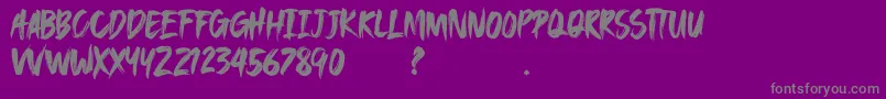 SAEROWS DEMO Font – Gray Fonts on Purple Background