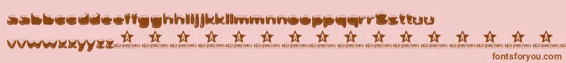 SAFEI TRIAL    Font – Brown Fonts on Pink Background