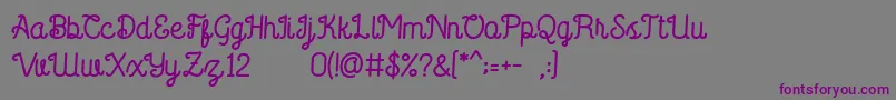 fuente Saffa Script – Fuentes Moradas Sobre Fondo Gris