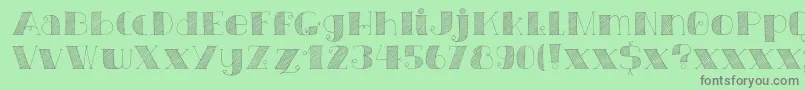 DkCarteBlanche Font – Gray Fonts on Green Background