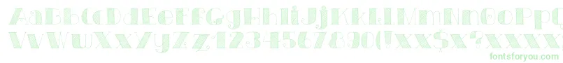 DkCarteBlanche Font – Green Fonts on White Background